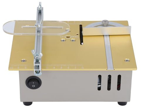 Mini Coupe de Scie à Table électrique Portable pour le Travail du Bois Compact à Moteur Haute Puissance Mini Scie électrique pour Artisanat, Fabrication de Modèles les Amateurs, Idéal Divers