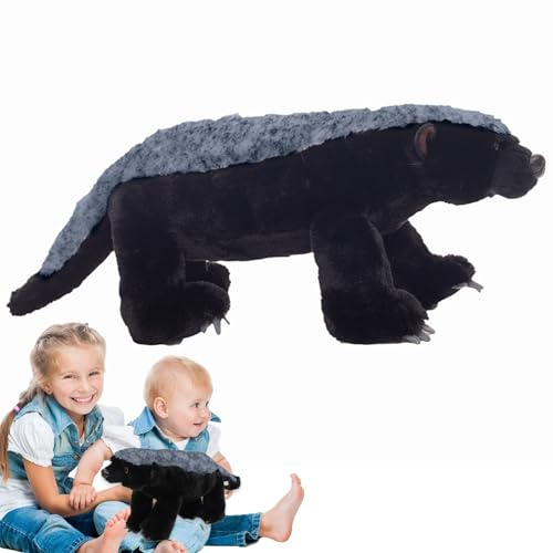 Giocattolo Di Peluche Tasso Del Miele - Morbido Tessuto Di Peluches, Taglia Media Da Abbracciare | Peluches Tasso Del Miele | Animale Di Peluche Africano Selvatico Per L'apprendimento Della Fauna