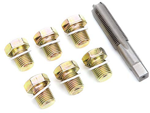 KIMISS Kit de Reparación de Rosca de Grifo de Tapón de Drenaje de Aceite M13 X 1,25 MM, Herramienta de Reroscado de Cárter de Aceite para Reparación de Cárter y Caja de Cambios Automotriz