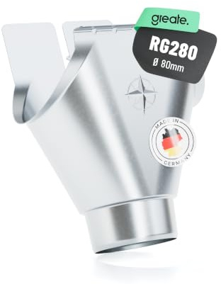 greate Einhangstutzen verzinkt für Dachrinne 280/80 - Made in Germany