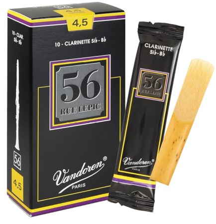 Vandoren 56 rue Lepic Bb clarinet reeds, box of 10 - Strength 4,5