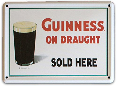 GUINNESS DRAUGHT auf kleine Blechschild IRISH im