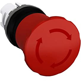 Abb-entrelec - Notfall-Taster 40 mm, MPet4-10R, rote Drehung