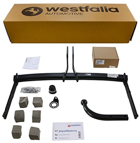 Westfalia Starre Anhängerkupplung für Audi A6 Limousine (BJ 03/2011-10/2014), Audi A6 Avant (BJ 09/2011-10/2014), Audi A7 Sportback (BJ 10/2010-10/2014) - im Set mit 13-pol. fzg.-spez. Elektrosatz