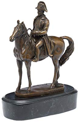 aubaho Bronze Napoleon mit Pferd Bronzeskulptur Bronzefigur Skulptur antik Stil