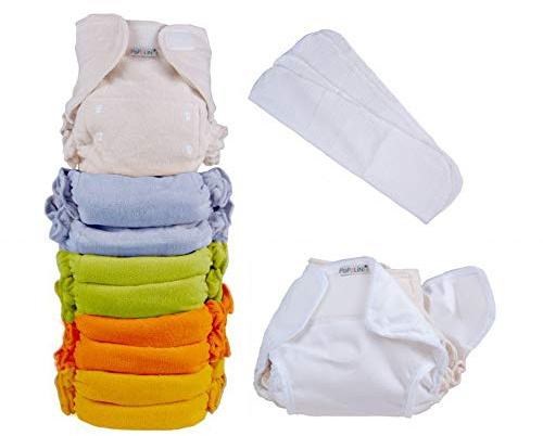 Popolini UltraFit Rainbow Soft Set Bunt sortiert Stoffwindeln 3-15 kg