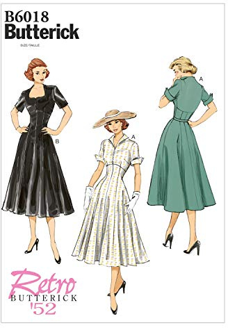Butterick Patterns 6018A5 Misses Dress, Multi-Colour