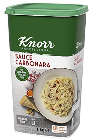 Knorr Sahne Sauce Carbonara 1 kg, 1er Pack (1 x 1 kg)
