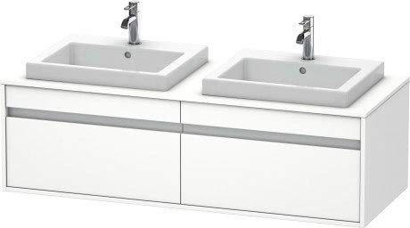 Duravit kt6797l2222 Waschtisch Waschbecken Einbau 2 Cajon links 1400 x 550 weiß