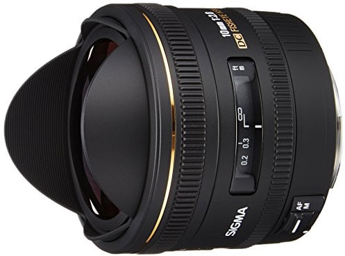 Sigma 10mm f2.8 EX DC Horizontal Fisheye Lens For Canon Digital Cameras With APS-C Sensors