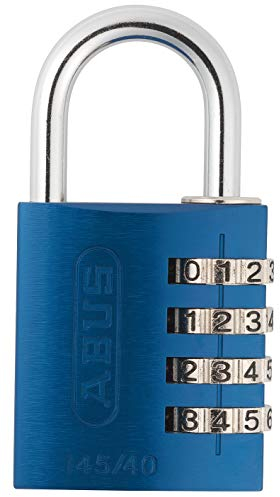 ABUS 145/40 C 40 mm 4 Body stelligs rücksetzbaren Kombination Vorhängeschloss, blau