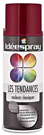 Sinto - Bombe Peinture Idéespray Les Tendances - Bordeaux Brillant - aérosol 400 ML