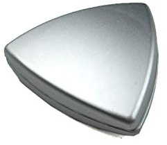 HDmirrorR Birsppy Dekomagnet - Gardinenmagnet - Magnetgriff - Magnetpin - Dreieck ca. 4 cm - starker Halt - Chrom matt