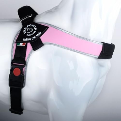 TRE Ponti Geschirr Brio rosa reflektierender Rand 70-85 cm bis ca 20-30 kg
