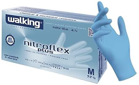 Nitroflex plus Walking Nitrile Handschuh 100 Stück Größe M