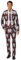 Suitmeister Herren Men Suit Business-Anzug Hosen-Set,Day Of The Dead,M