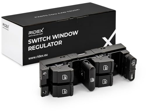 RIDEX 1761S0012 Fensterheberschalter fahrerseitig vorne Kompatibel mit VW Golf 4 Schrägheck 1J1 Golf 5 Schrägheck 1K1 PASSAT Variant 3B6 Golf 4 Variant 1J5 PASSAT Variant 3B5