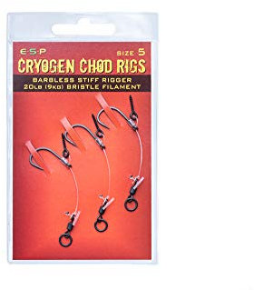 ESP Cryogen Chod Rig With Bait Screw Barbed OR Barbless: Barbless 5