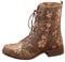 Stivali Donna Boot Bikers Boots Stivaletti Stivali Donna Moda Casual Tacchi Quadrati Scarpe Lunghe alla Caviglia (37,Cachi)