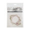 Reispapier Mini für Decoupage, Serviettentechnik, Strohseide, Motivpapier, Dekorpapier, 6 Blätter, RSM040, Flower Post - White