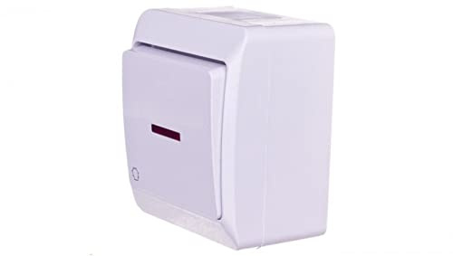 Hermes Taster Licht weiß IP44 LNT-1S+n 0346-02 Elektro-plast Aufputz 5906868436409