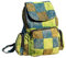 Kunst und Magie Bunter Hippie Rucksack 'No Waist' Stonewashed Nepal Fair, Farbe:Grün
