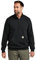 Carhartt Men's Loose Fit Midweight Quarter Zip Mock Neck Sweatshirt, Black, L