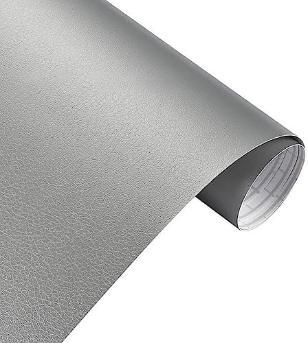 DIY Auto Folie Vinyl,Wasserdichter Autofolie Aufkleber Klebefolie Selbstklebend DIY Dekorative Aufkleber Lackschutzfolie Innenraum Zubehör für Auto, Fahrrad, Motorrad,30cmx152cm,Silber