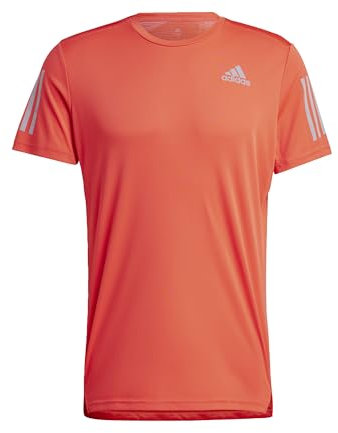 adidas Herren Own The Run Tee, Bright Red/Reflective Silver, XL