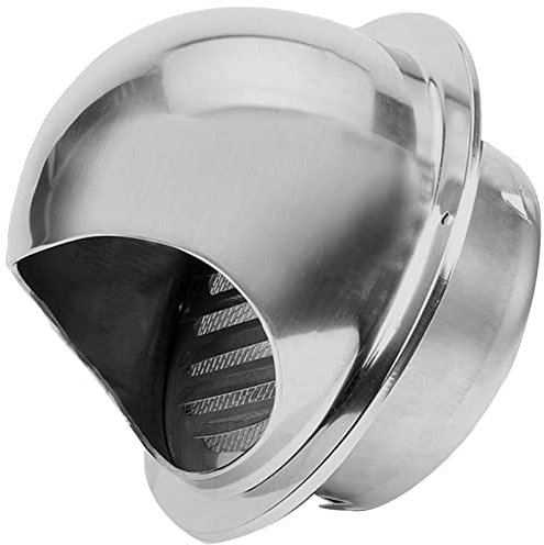 whalebee Copertura di Ventilazione Lucido, Griglia Rotonda per Ventilazione Copertura di Ventilazione con Griglia in Acciaio Inox per Bagno, Cintura/Rete Griglia di Ventilazione A Sfera