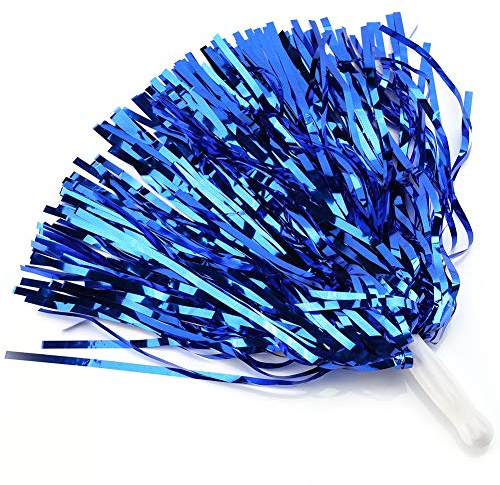 Pompons Cheerleading, Metallisch Glänzend 6 Stück Pompons für Tanz Sport Veranstaltungen Cheerleader, für Schulveranstaltungen Turniere und Bühnenauftritte