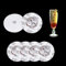 LbsAMP 6 Pièces Dessous de Verre Led Lumineux Blanche Lampe Bouteille Autocollantes Led Sous Verre à Decorer Convient Aux Bouteilles de Vin Boissons Tasses à Thé Tasses à Café Les Mariages Bars