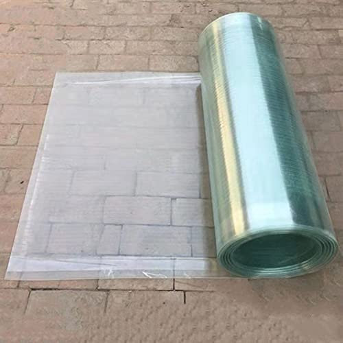 Sh000ad Polycarbonatplatten-Gewächshäuser,1 mm Außenterrassenüberdachung klare Glasfaserplatte,Sonnenschutz,Regenfeste Isolierabdeckung,Oberlichter Baldachin Ersatzplatten (WxL: 0.6x2m(2x6.6ft))