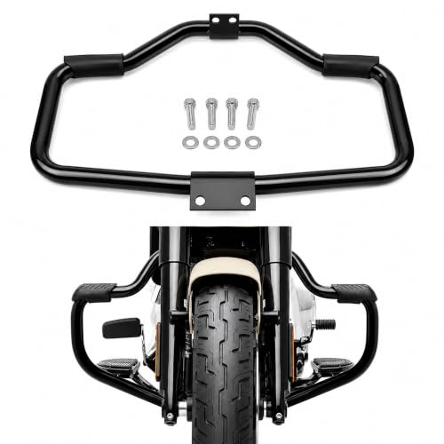 Crash Bar Engine Guards for Sportster 1200 Custom XL1200C 2004-2023; Iron 883 XL883N 2009-2023; Roadster XL1200R '04-08; Forty Eight XL1200X '10-15(Black) | Fit Sportster 1200 Custom XL1200C '04-23,Iron 883 XL883N '09-23,Roadster XL1200R '04-08,Forty Eight XL1200X '10-15,Black