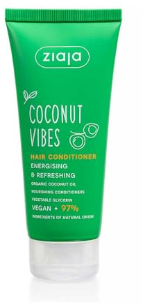 Coconut & ORANGE VIBES energetisierender Conditioner mit Noten von Kokosnuss. Ziaja