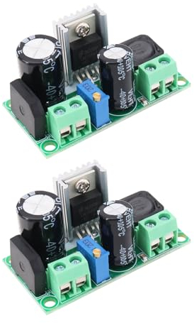 EMSea AC DC zu DC Step-Down Abwärtswandler AC 5-30V DC 5-48V auf DC 3.3-33V Netzteilmodul Einstellbare Ausgangsspannung Abwärtsmodul 2 Stück
