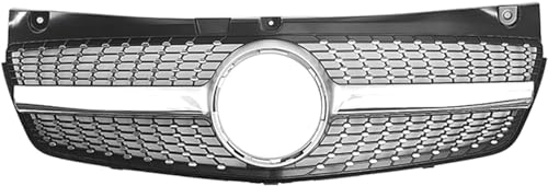 HEAU Auto Front Kühlergrille für Mercedes Benz W639 Viano Vito 2011-2014, Front Stoßstange Grille Ersatz Zubehör, Verschleißfest Gitter Grill