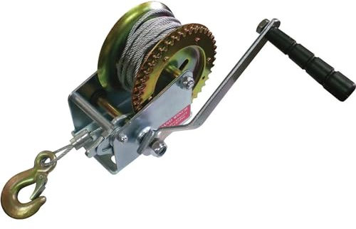 Manual Hand Winch 800lbs Boat Trailer Caravan 10m 32ft Cable Length