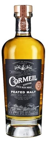 Whisky Cormeil Peated Malt Tourbé Normand Busnel 42.7% 70cl - vieillissement de 3 ans - Produits-Normandie