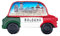 3D Vintage Fridge Magnet Italy Flag, Fridge Magnet, Scooter Car Decoration Bologna for Magnetic Board, Home and Kitchen, Office