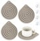 4 Pcs Plate Warmer, Multi-Purpose Microwave Plate Warmers for Warming Dinner, Heat Resistant Silicone Food Warmers Non-Slip Microwave Silicone Mats Insulation Pad Ideal for Kitchen Oven Dinner Cooking