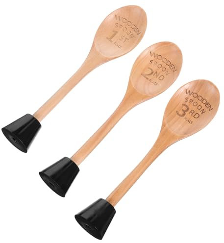 Happyyami 3pezzi Trofei Premio Cucchiaio in Legno Inciso Set Trofei Premio Cucchiaio Per Gare Di Cucina Essenziali Per Cucinare e Cuocere Al Forno