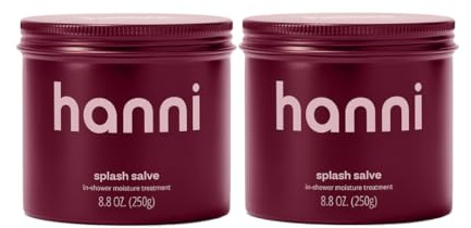 HANNI Splash Salve Moisturising Body Mask for Shower with Coconut, Jojoba, Shea Butter and Glycerin, Deep Care for All Skin Types, 250 ml (Pack of 2)
