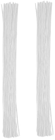 TEMPNAP 100St Blumendrähte für den Laden würfelunterlage lichtwärts blumenstecker Bastelzubehör blumenkrone Draht Pole Kabelbinder fer Stiele Basteldrähte für Floristen Eisen Weiß
