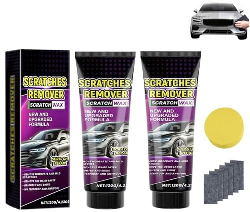 Auto Kratzer Reparaturpaste Kit, 2025 Neues Nano Sparkle Tuch Auto Kratzerentfernungs Original, Autolack Reparatur Polieren Paste, Autolack Reparatur Polieren Paste (2 Stück)