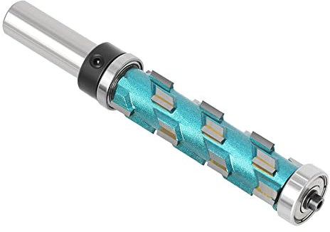 1pc 12mm 1/2 Shank Flush Trim Solid Carbide Spiral Top Bearing Cnc Router Bit Compression-cut End Mill Bit Face Wood Milling Cutter(31mm)