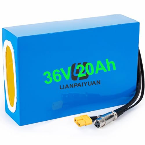 Litio Battery 36V 20Ah for 500W 250W Ebike Bicicletta elettrica e-scooter Triciclo kit ruote di conversione per ebike