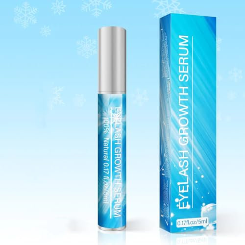 Wimpernwachstumsserum, Augenbrauenverstärker und Wimpernserum Lashes Wimpern Serum für längeres, dickeres, volleres（Schwarz）