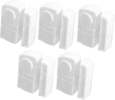 Gadpiparty 5pcs Home Security Window and Door Sensor Alarms High Decibel Doorbell Chime for Deterrence Reliable Housing for Enhanced Durability