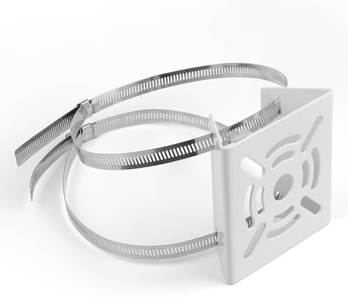 DIYCUT Support Caméra Extérieur, Support de Caméra Universel | Acier Inoxydable Supports de Poteau, avec Deux Fixations Réglables, pour Caméras Vidéosurveillance, Systèmes de Surveillance